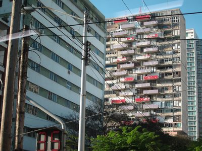 Some of the "modern" mid-50's apartment houses